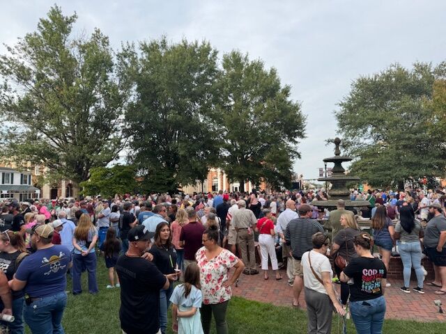 An image of the crowd at the vigil, courtesy Bo Shockley